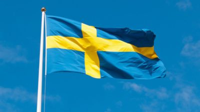 Sveriges flagga.