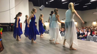 Foto från uppträdande på Barntandvårdsdagar 2018 i Ronneby.