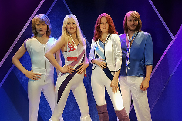 Abba som vaxdockor.