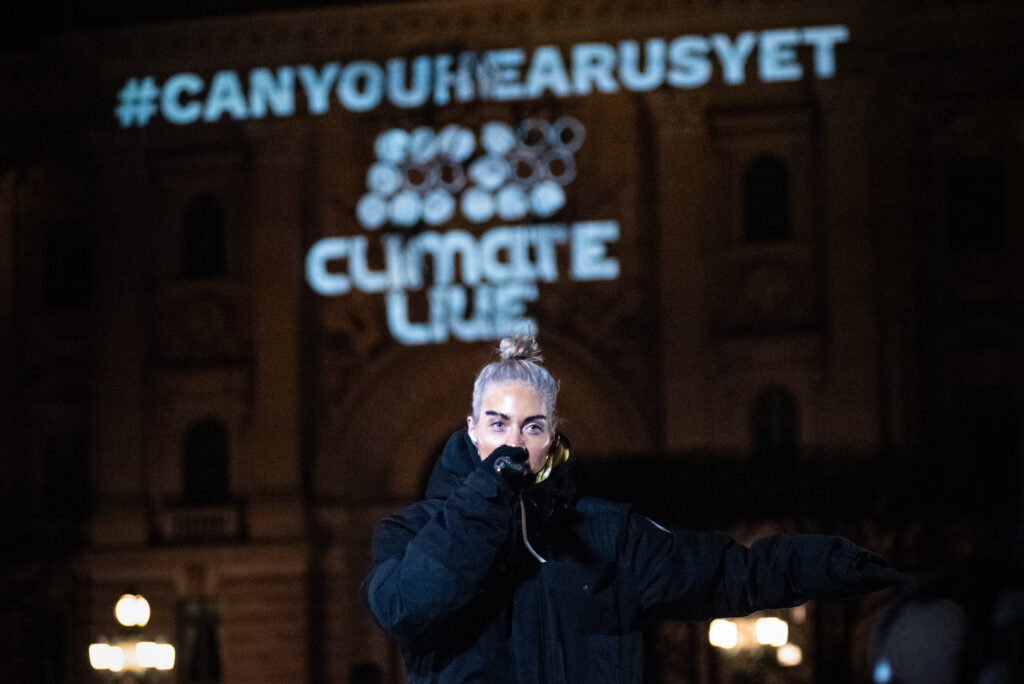 Greta arrangerar konsert för klimatet.