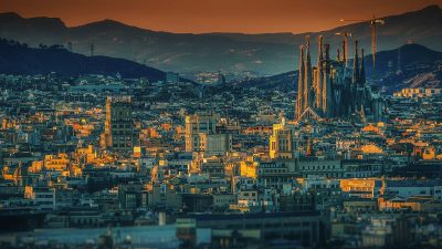 Vy över Barcelona